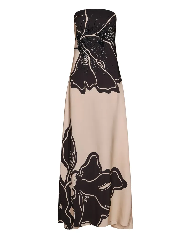 Johanna Ortiz Simbologia Floral Kleid - Nude Nude