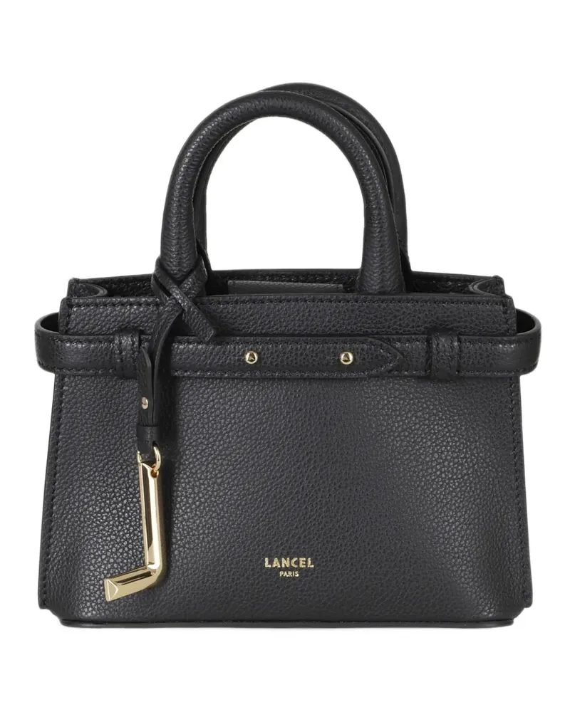 Lancel Mini Faubourg Tote Bag aus gekörntem Leder - Schwarz Schwarz