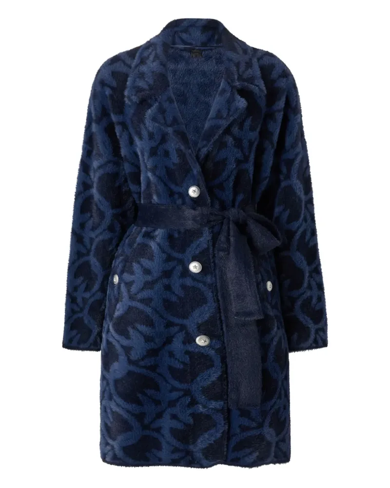 Pinko double-breasted belted-fastening coat - Blau Blau