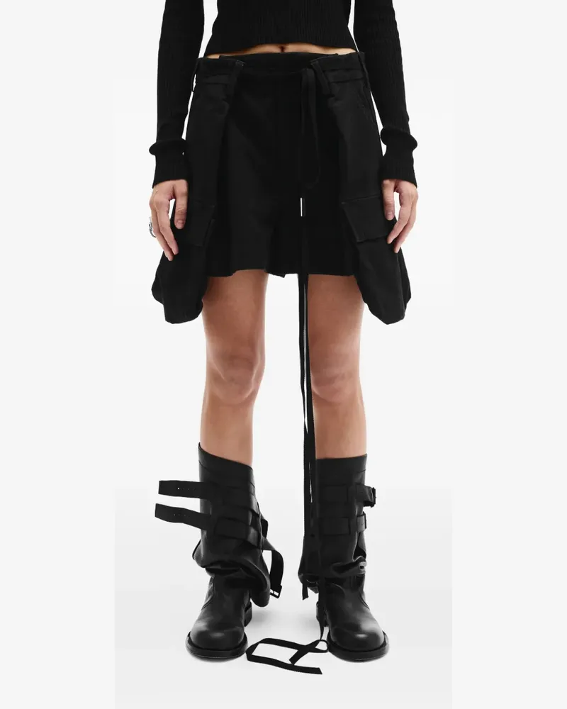 Ann Demeulemeester Nadina Cargo-Shorts - Schwarz Schwarz