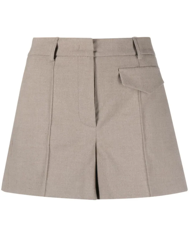 Blanca Halbhohe Salicaria Shorts - Braun Braun