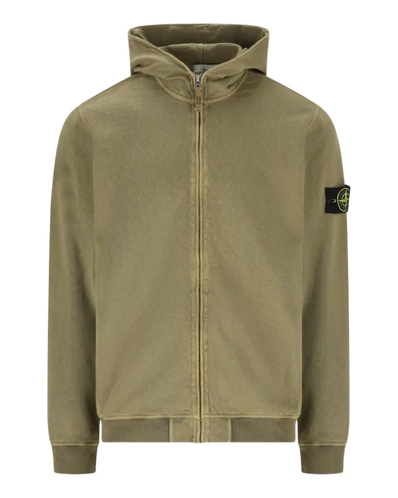 Stone Island zip-up hoodie - Grün Grün