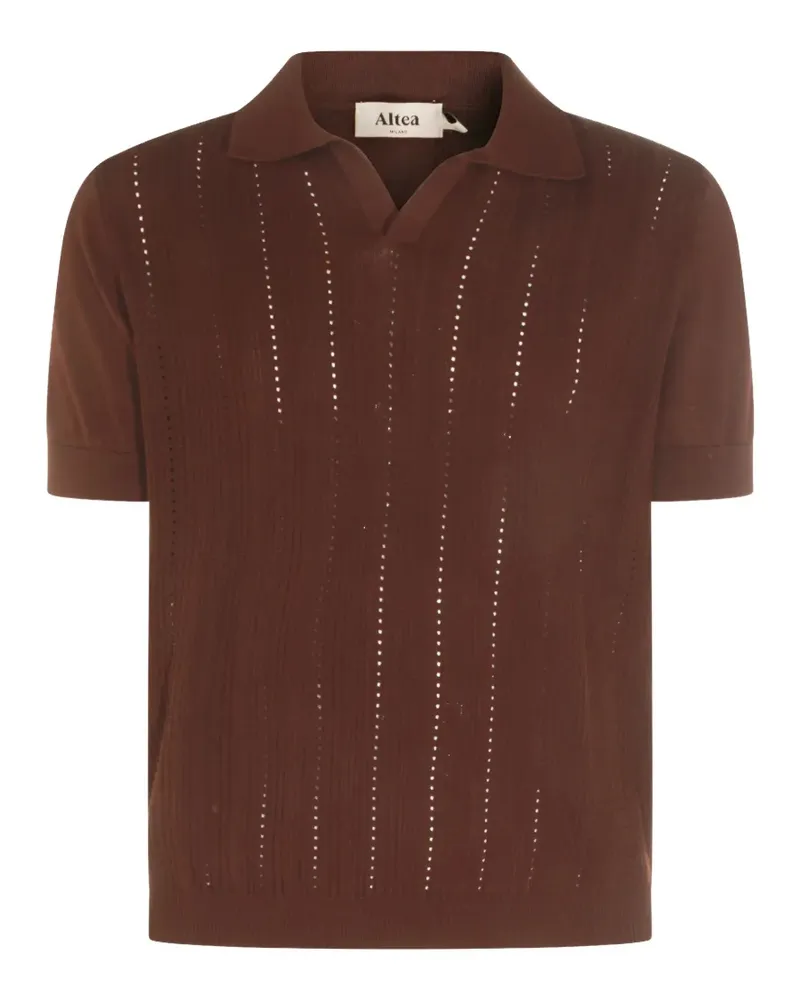 Altea pointelle-knit T-shirt - Braun Braun