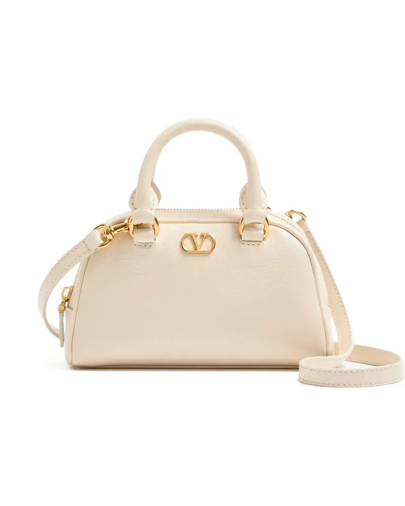 Valentino Garavani Mini Bowling Tote Bag mit Logo - Nude Nude