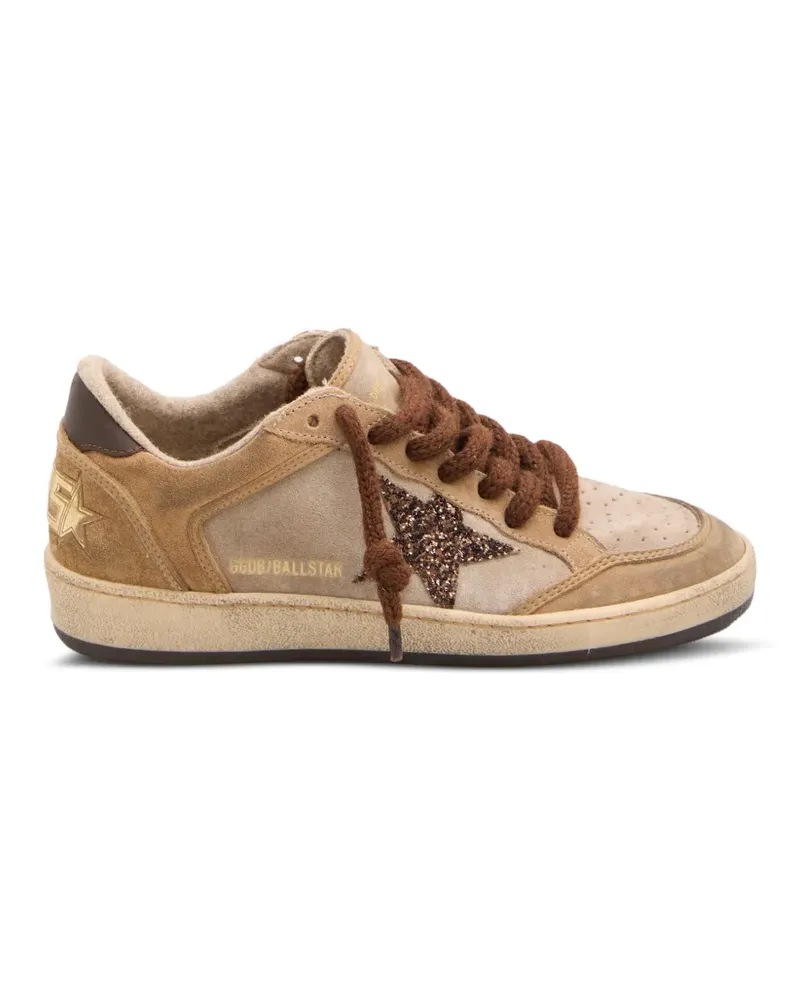 Golden Goose Ball Star Sneakers mit Applikation - Nude Nude