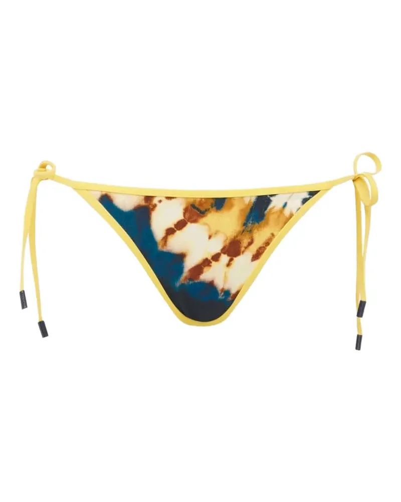 ALEMAIS Martine tie-dye side-tie bikini bottoms - Blau Blau