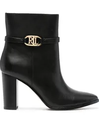 Ralph Lauren Stiefel mit Blockabsatz 90mm Schwarz