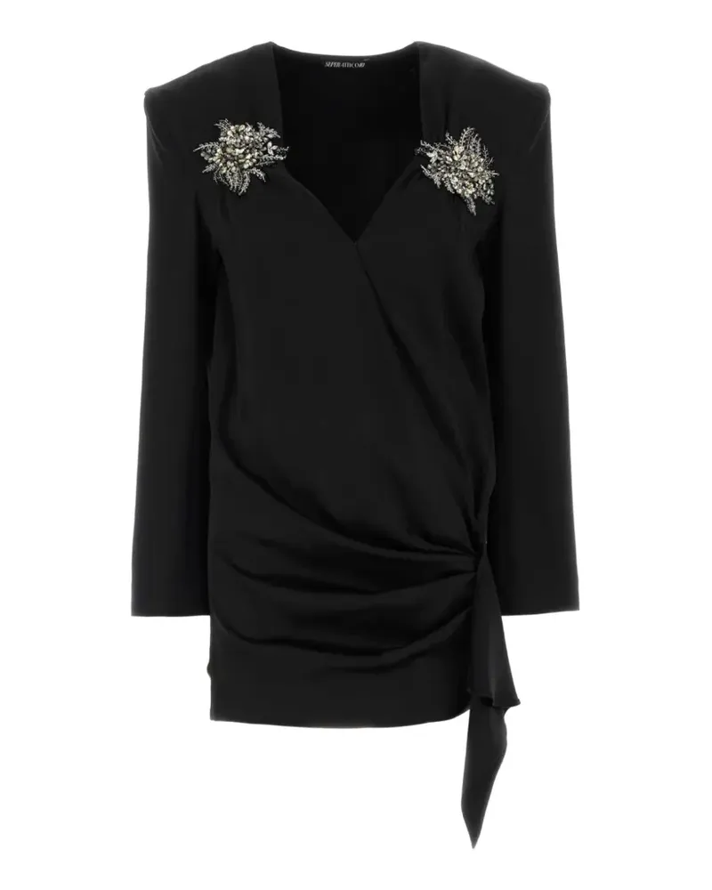 ATTICO Klassisches Minikleid - Schwarz Schwarz