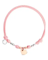 DoDo 9kt Mini Heart Rotgoldarmband Rosa