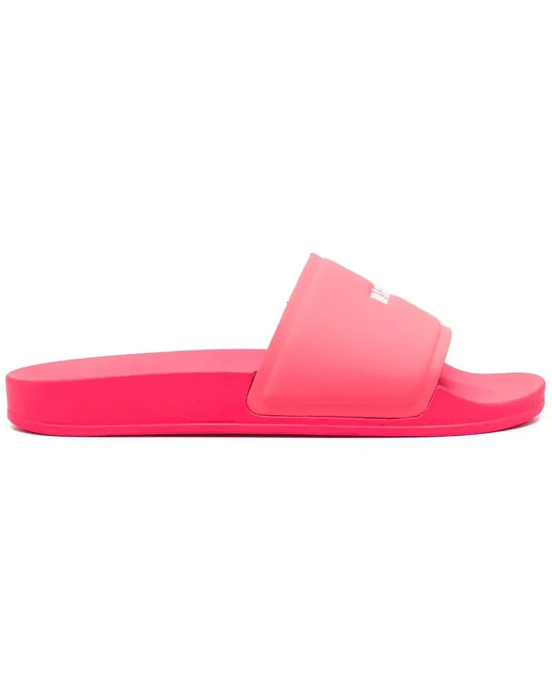 MSGM Pantoletten mit Logo-Print - Rosa Rosa