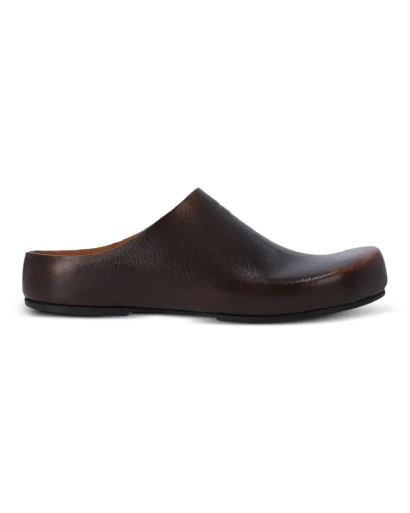 Miu Miu Mules aus Leder - Braun Braun