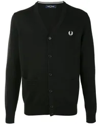 Fred Perry Cardigan mit Logo-Stickerei Blau