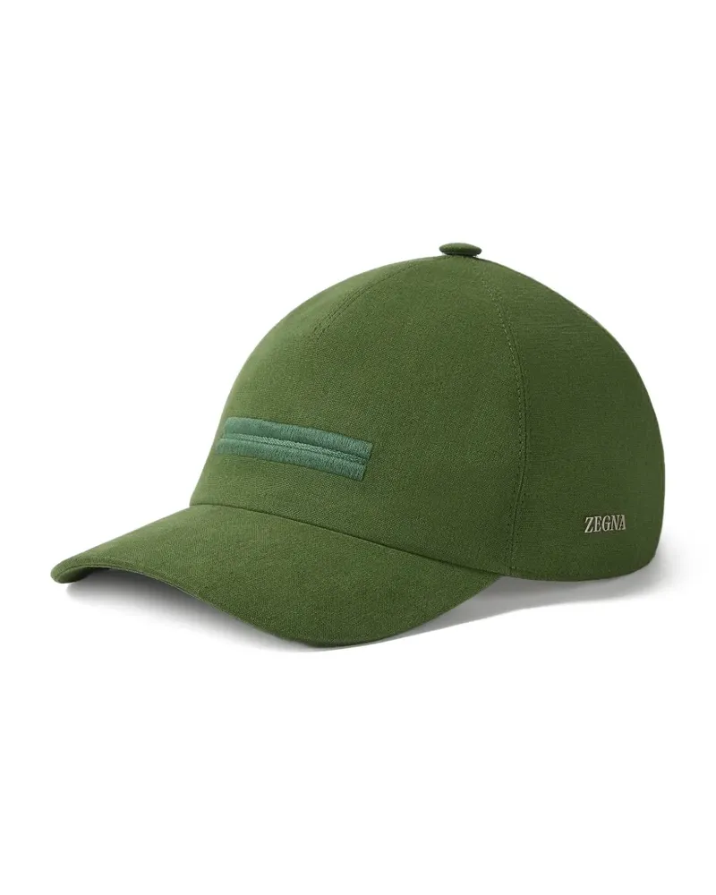 Ermenegildo Zegna Oasi Lino Baseballkappe - Grün Grün
