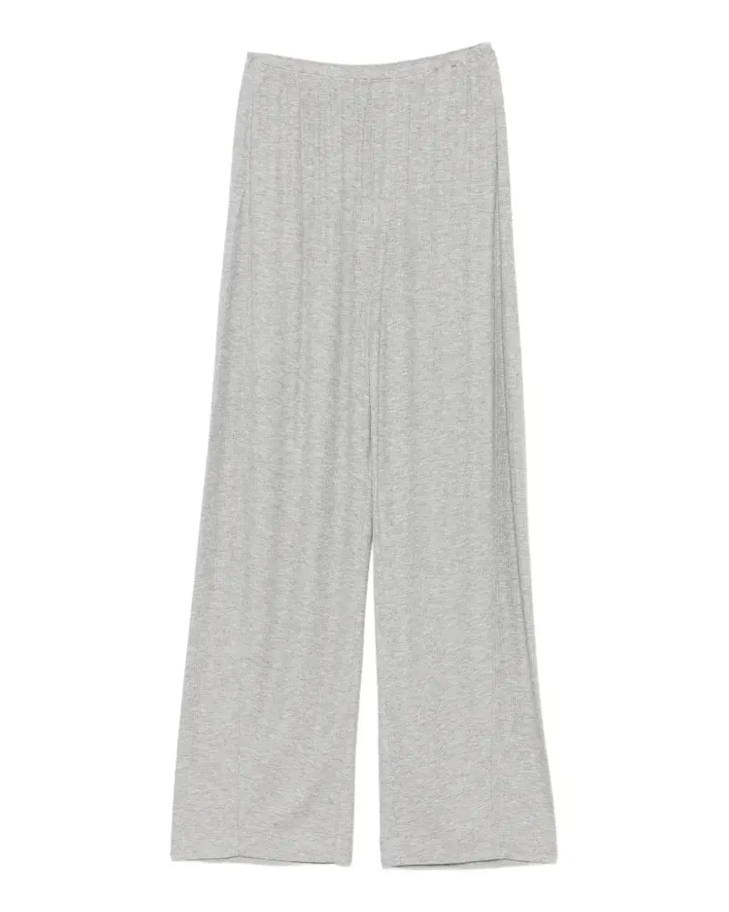Nanushka Zoela ribbed barrel-leg trousers - Grau Grau
