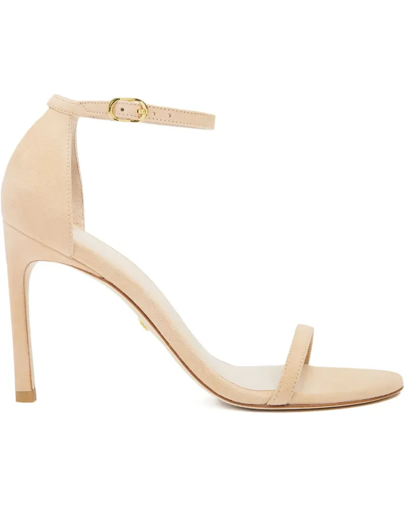 Stuart Weitzman 105mm suede sandals - Nude Nude