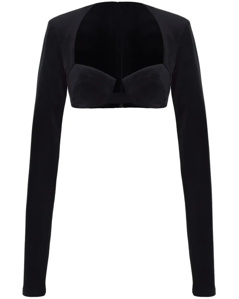 The New Arrivals Ilkyaz Ozel Dia Oberteil - Schwarz Schwarz