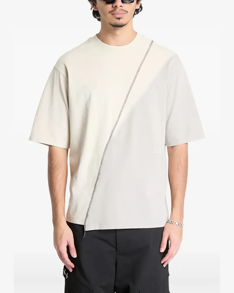 ACW* Asymmetrisches Spliced T-Shirt - Nude Nude