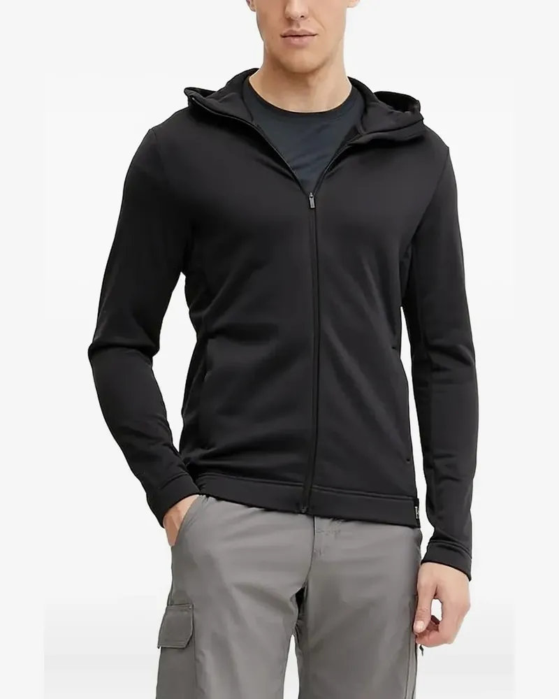 Peak Performance Kapuzenjacke mit Reißverschluss - Schwarz Schwarz