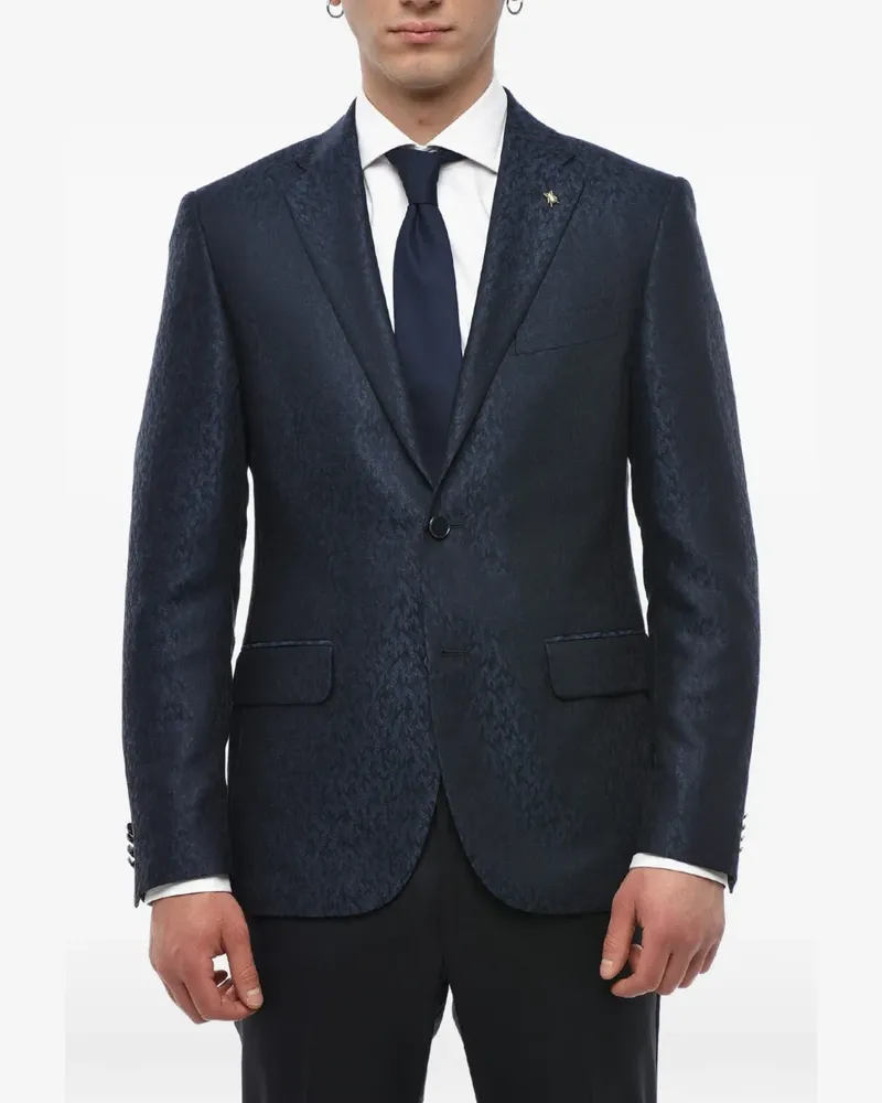 Corneliani notch-lapel blazer - Blau Blau