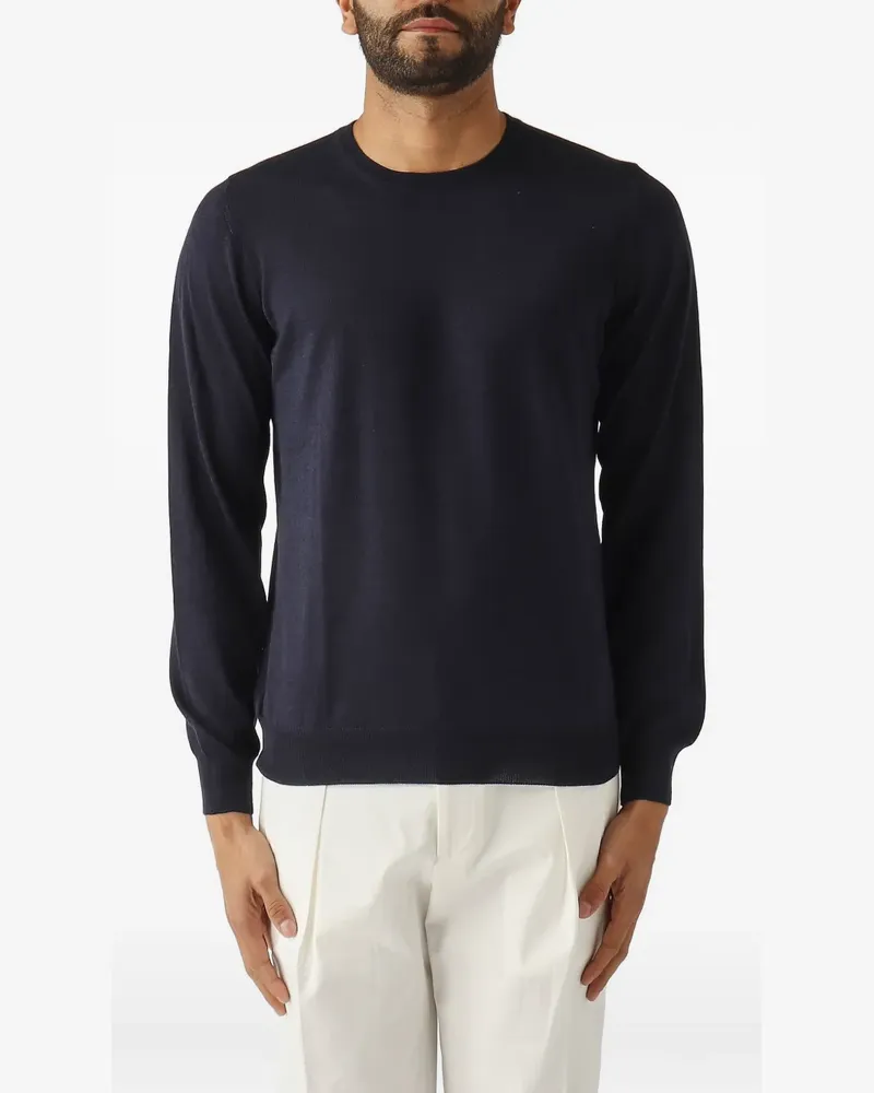 Gran Sasso crew-neck long-sleeve sweater - Blau Blau