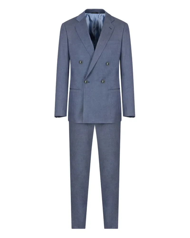 Giorgio Armani double-breasted suit - Blau Blau