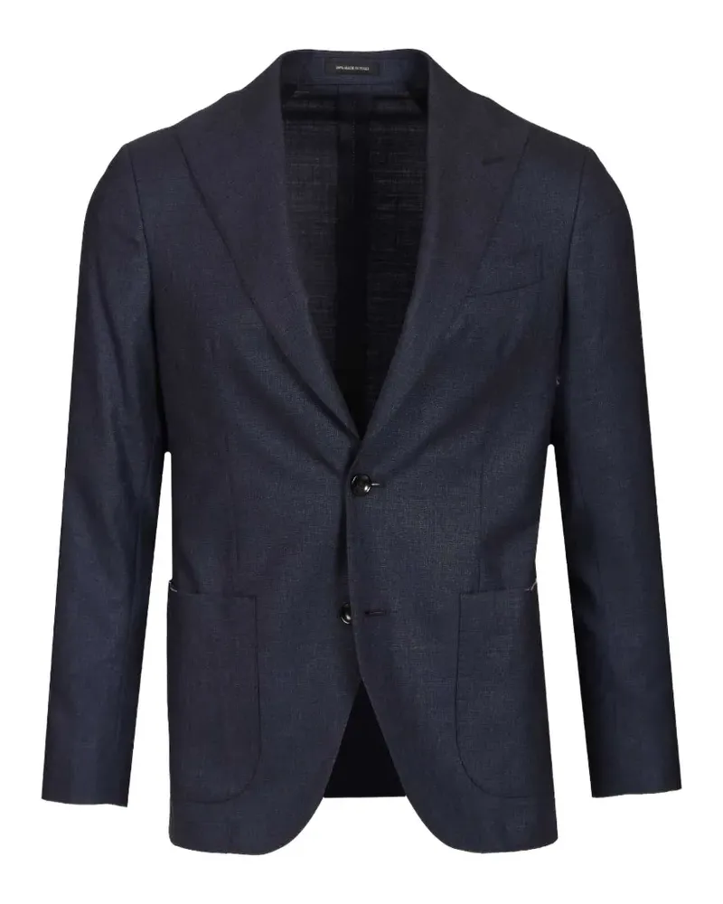 Al Duca D’Aosta 1902 peak-lapel single-breasted blazer - Blau Blau