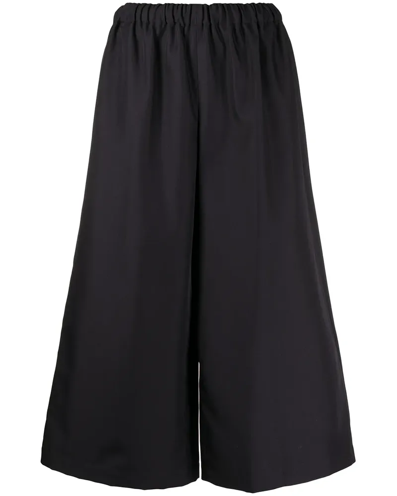 Comme des Garçons Cropped-Culottes mit hohem Bund - Blau Blau