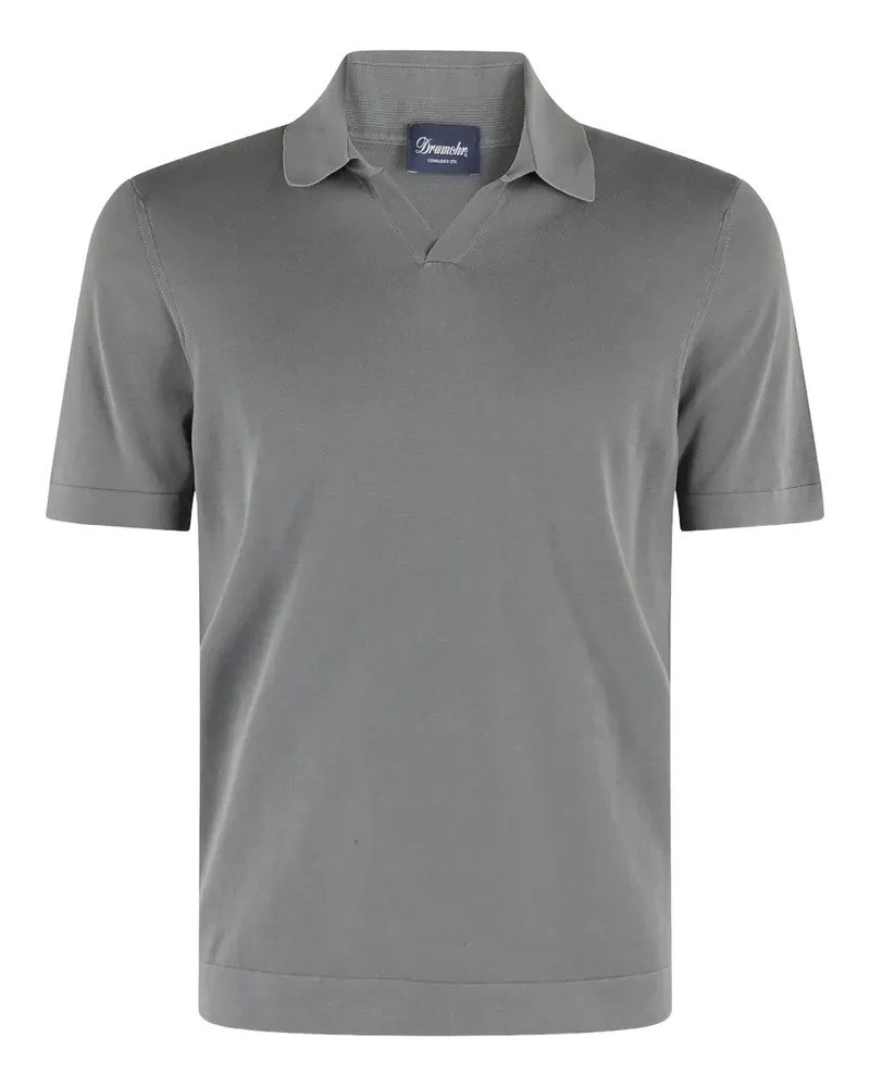 Drumohr  Kurzärmeliges Poloshirt - Grau Grau