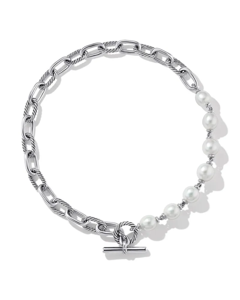 David Yurman Kettenarmband mit Perlen - Silber Silber