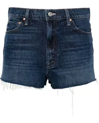 Mother Halbhohe The Dodger Jeans-Shorts Blau