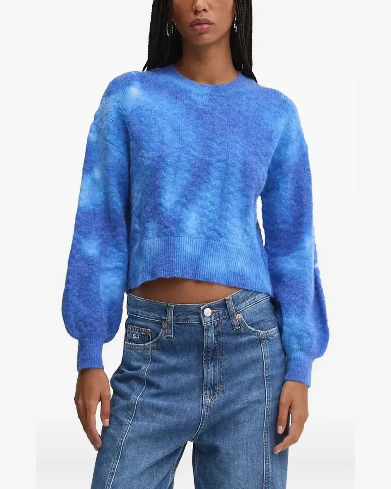Desigual Batik-Pullover - Blau Blau