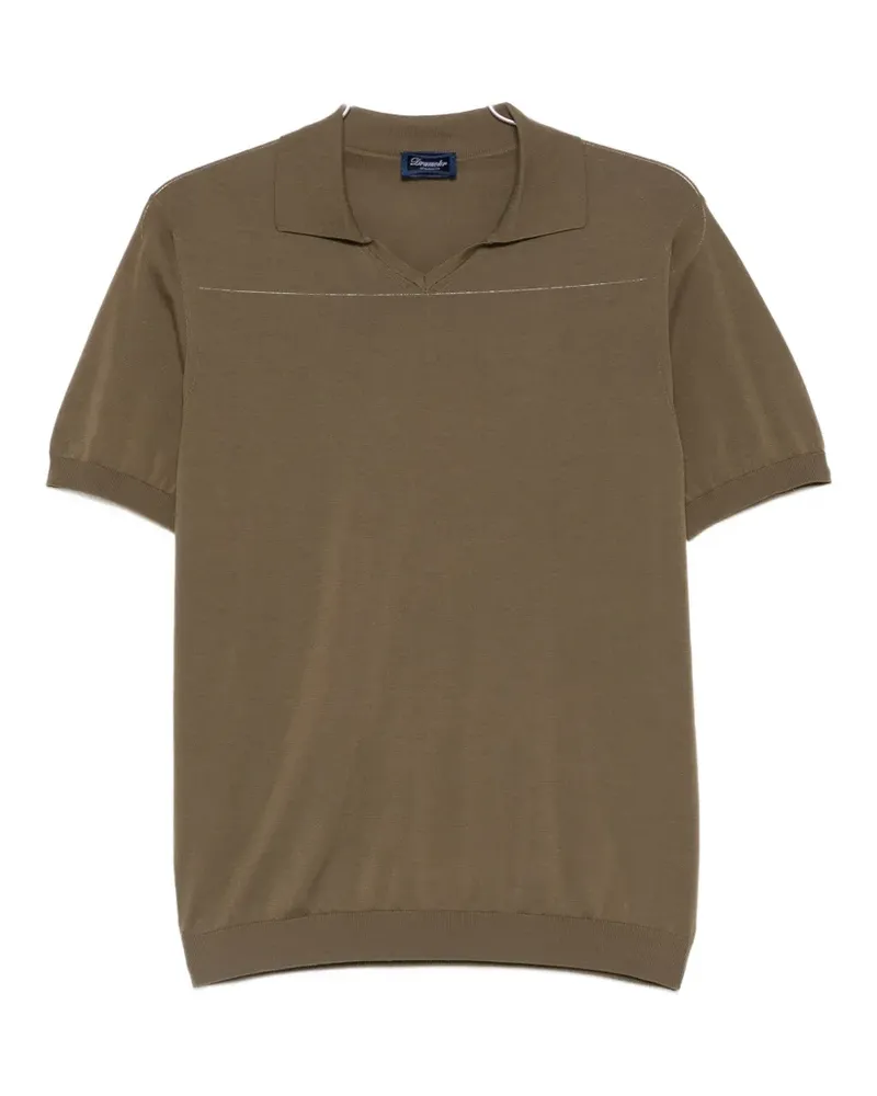 Drumohr  V-neck short-sleeve T-shirt - Grün Grün