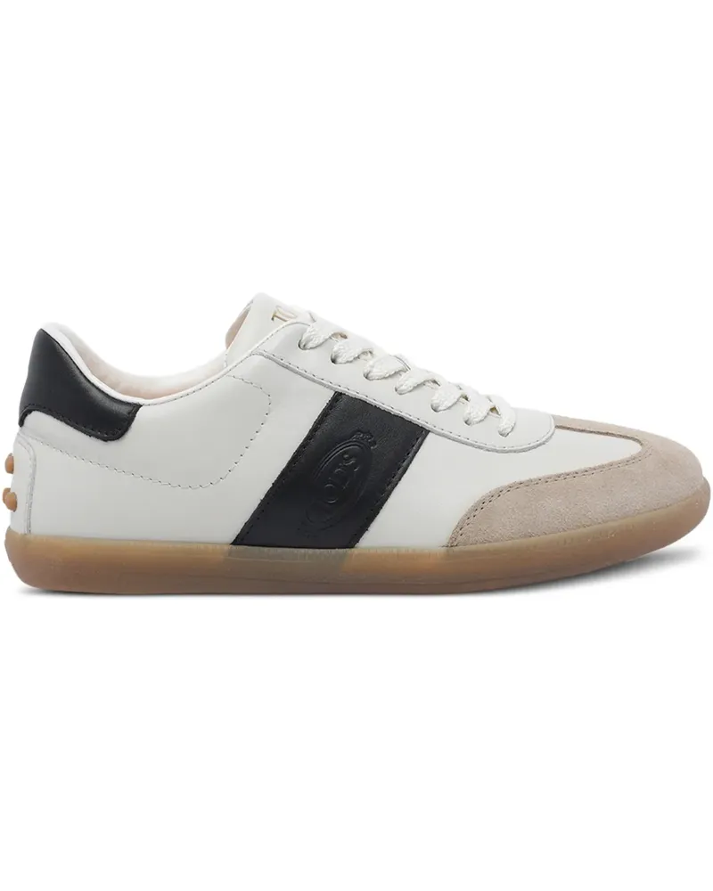 TOD'S Tabs Sneakers mit Logo-Detail - Weiß Weiß