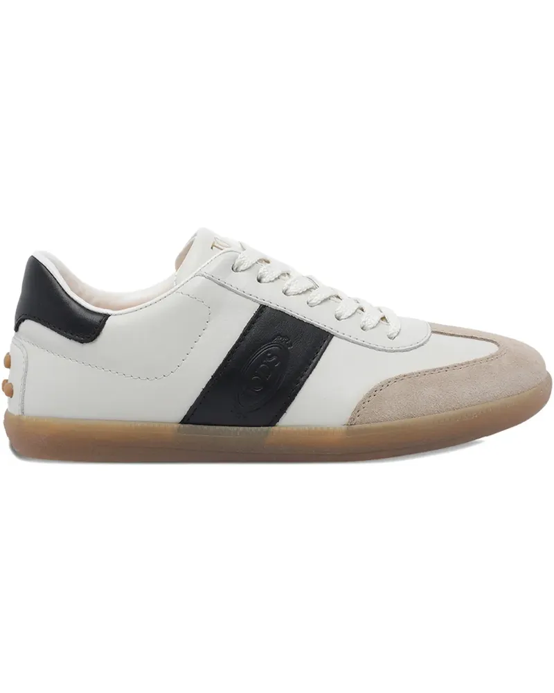 TOD'S Tabs Sneakers mit Logo-Detail - Weiß Weiß