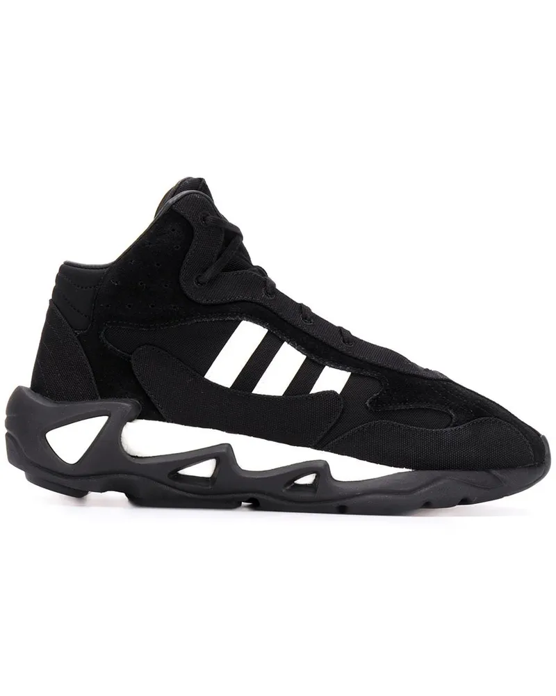 Y-3 Sneakers mit seitlichen Streifen - Schwarz Schwarz