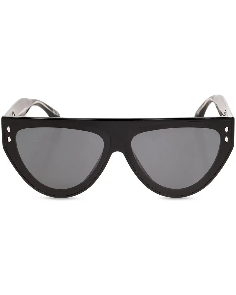 Isabel Marant Sonnenbrille mit Oversized-Gestell Schwarz