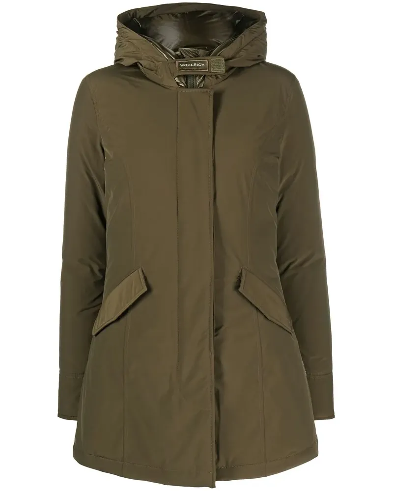 Woolrich Gefütterter Kapuzenmantel - Grün Grün