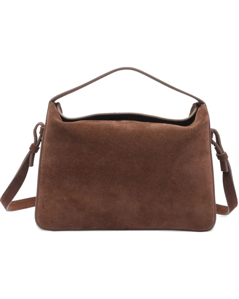 Aesther Ekme Schultertasche aus Wildleder und Leder - Braun Braun