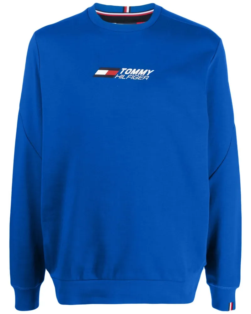 Tommy Hilfiger Sweatshirt mit Logo-Print Blau