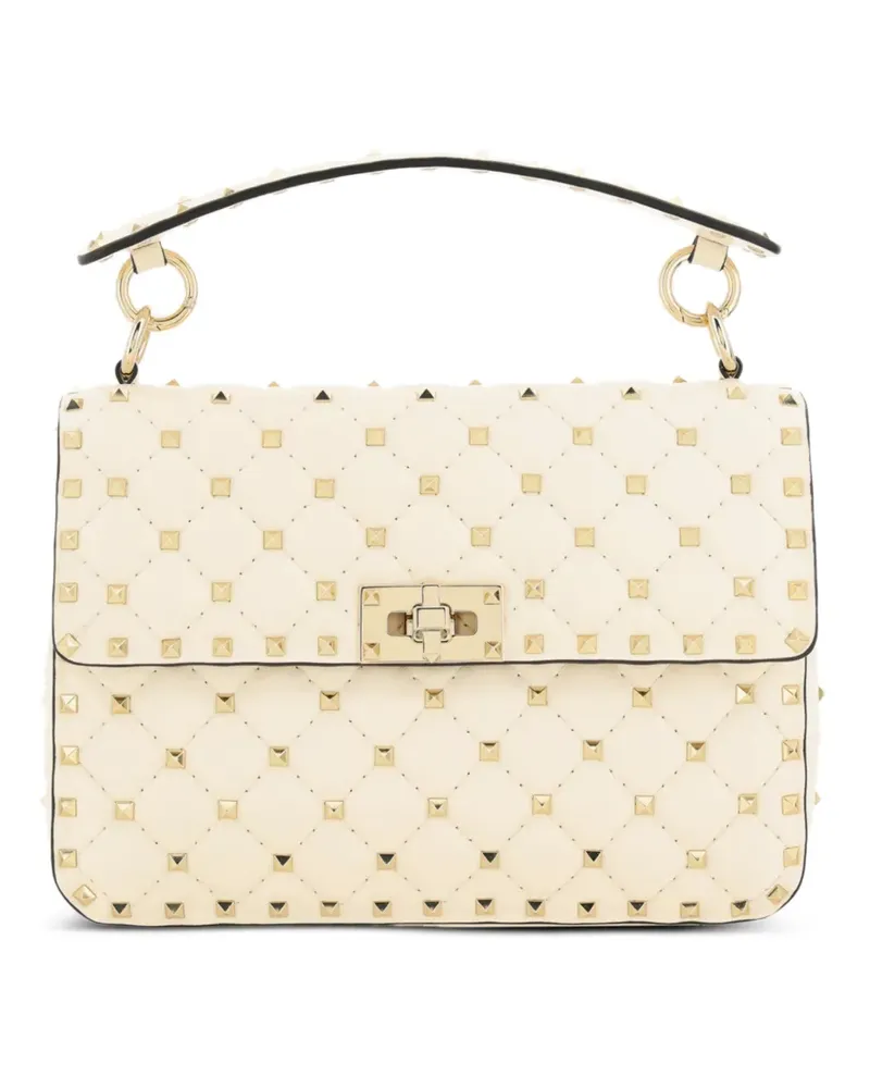 Valentino Garavani medium Rockstud quilted tote bag - Nude Nude