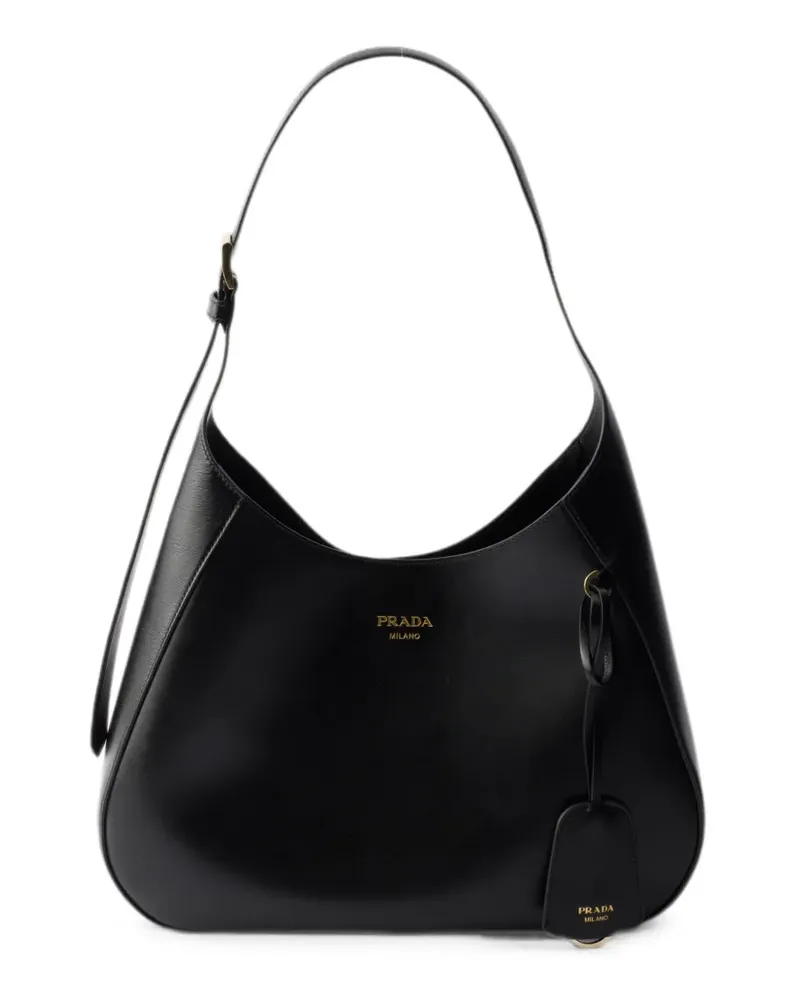 Prada Boogie medium leather bag - Schwarz Schwarz