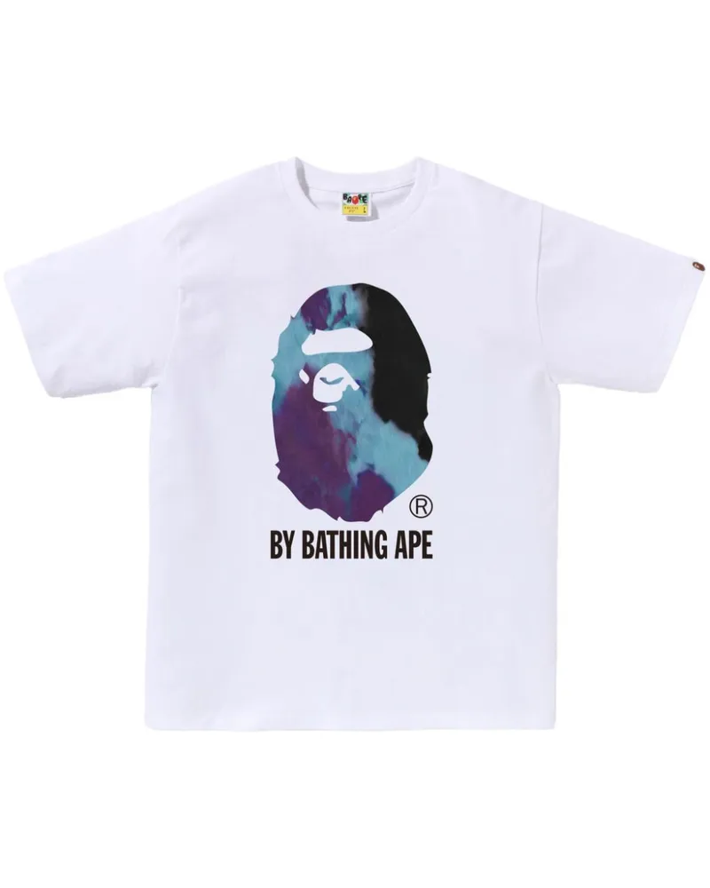BAPE T-Shirt mit Logo-Print - Weiß Weiß