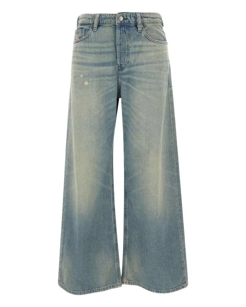 Diesel Jeans mit weitem Bein - BLUE AND GREEN Blue