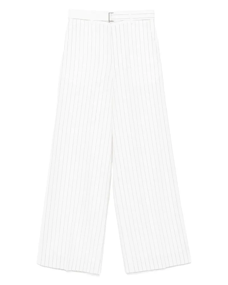 Sacai Palazzohose mit Streifen - Weiß Weiß