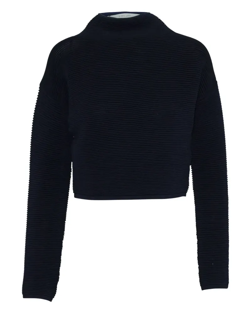 Dion Lee ribbed mock-neck sweater - Blau Blau