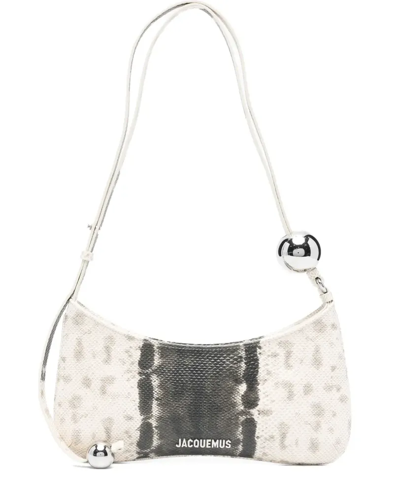 Jacquemus The Bisou Perle Schultertasche mit Kugelverzierung - Nude Nude