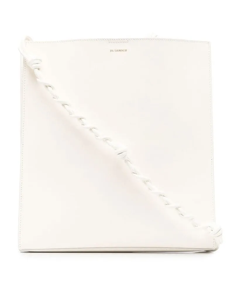 Jil Sander Schultertasche mit Logo-Print - Nude Nude