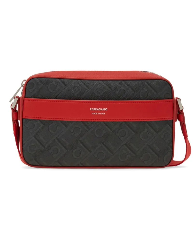 Ferragamo Umhängetasche mit Monogrammmuster - Rot Rot