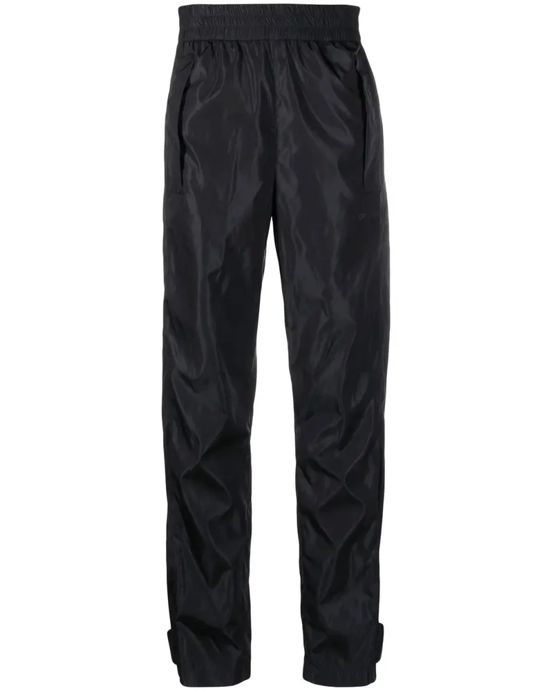 OFF-WHITE Hose mit Logo-Print - Schwarz Schwarz
