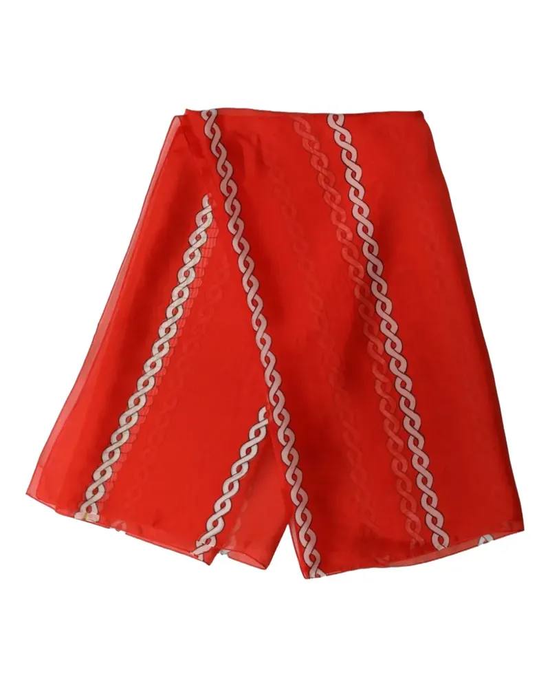 Dolce & Gabbana braided rope-print scarf - Rot Rot